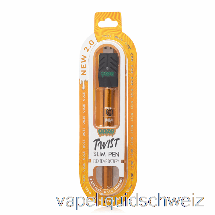Ooze Slim Twist Pen 2.0 Flex-Temp-Akku Saftig Orange Vape Schweiz